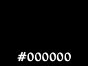 Color swatch of #000000.