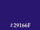 Color swatch of #29166F.