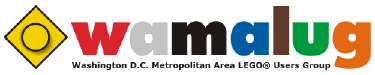 wamalug Logo from 2002: yellow 1&times;1 brick top.