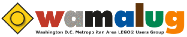 wamalug Logo: yellow 1&times;1 brick top.