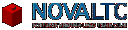 NOVALTC Logo: red 1&times;1 brick Northern Virginia LEGO&reg; Train Club.