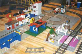 Buildings start to line a Main Street.