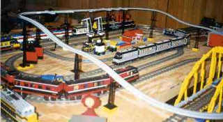 Display included a loop of monorail.